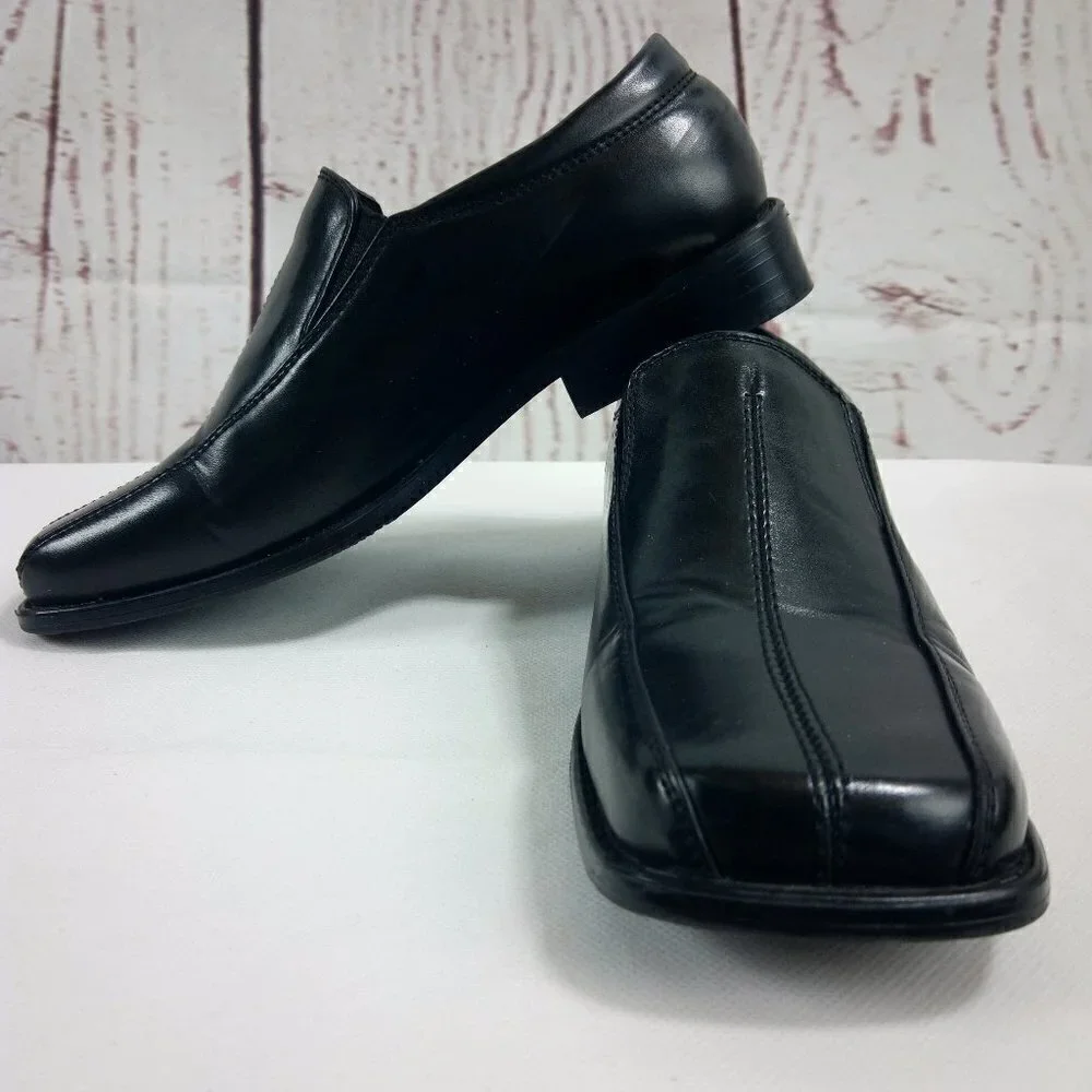 Stacy Adams Boys Slip On Black Dress Shoes 5M